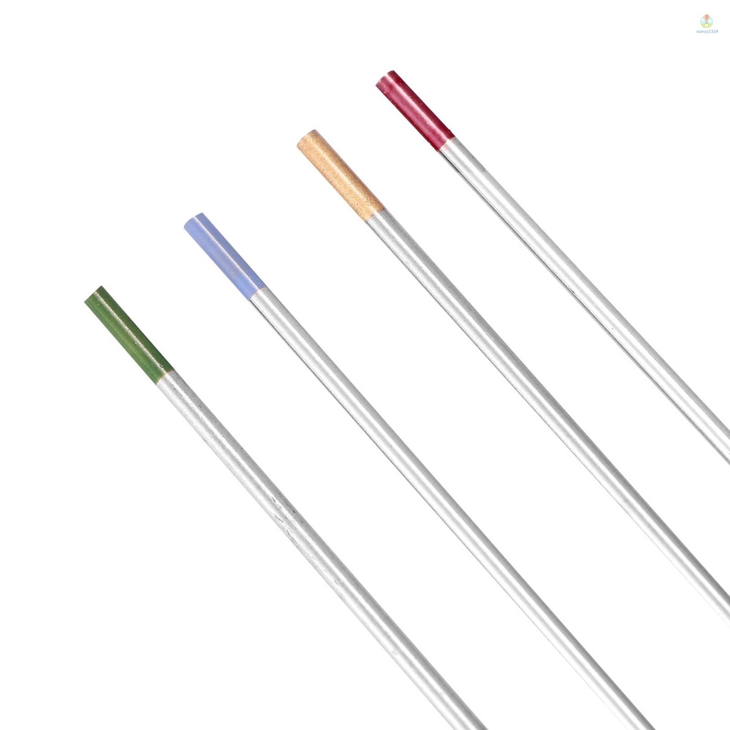 Bộ Que Hàn Điện Cực Vonfram Màu Đỏ / Vàng / Xanh Lá 1.6 * 150 / 2.4 * 150 Chuyên Dụng