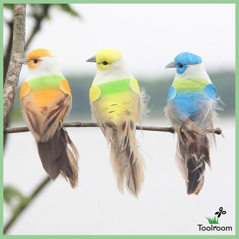 Chú Chim Nhân Tạo Nhiều Màu Sắc Sống Động Dùng Trang Trí
