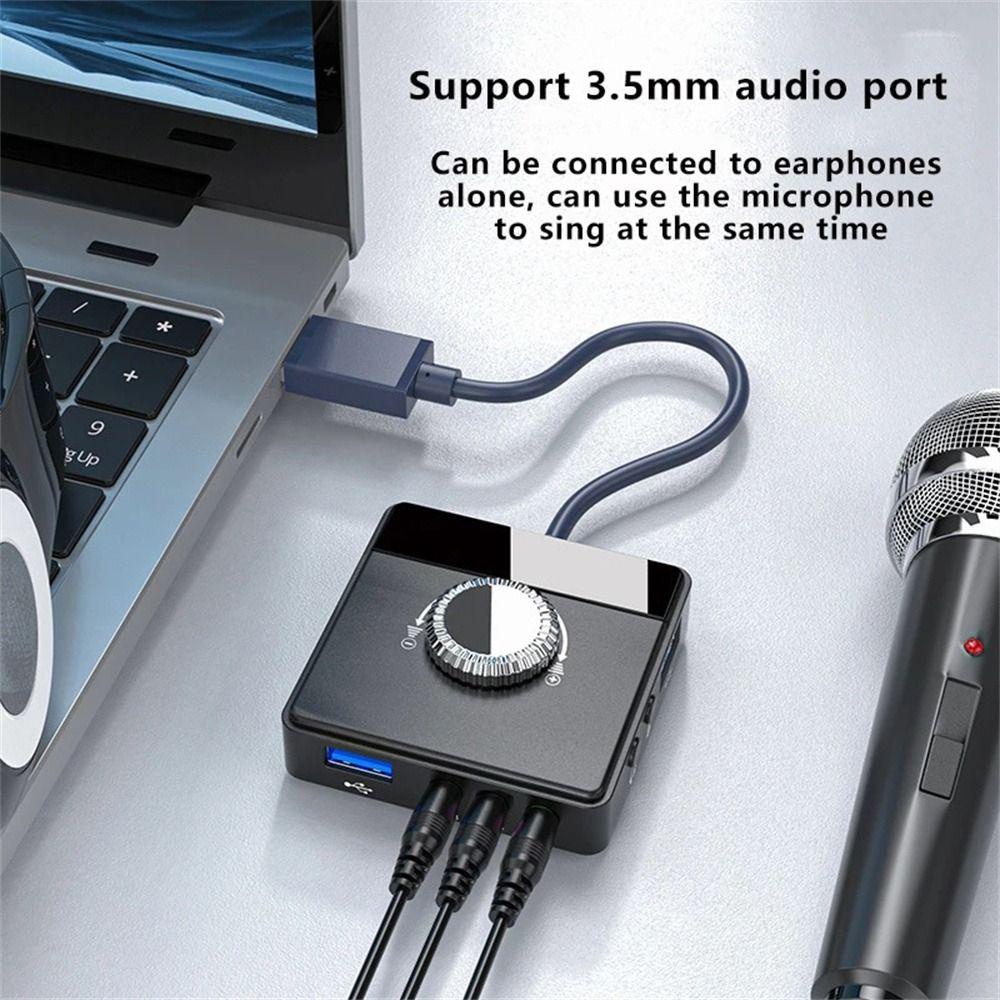 Cordell card âm thanh ngoài driver-free audio adapter for gaming headset converter for laptop stereo sound card