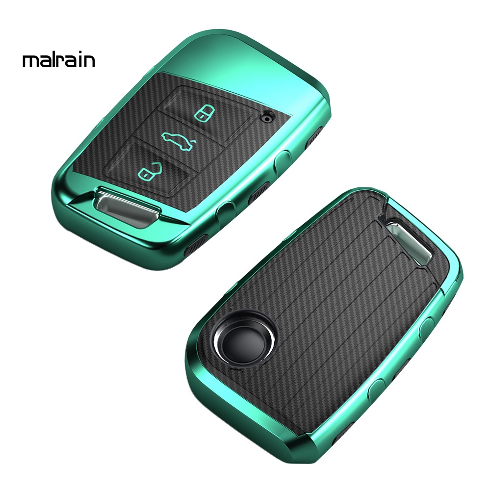 Vỏ TPU Sợi Carbon Bảo Vệ Chìa Khóa Xe Hơi VW Magotan