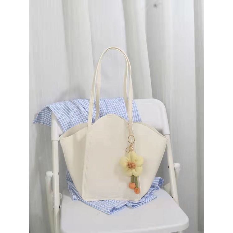 Túi Đeo Vai Sức Chứa Lớn Hình Cánh Hoa Tulip Độc Đáo Dễ Phối Đồ Cho Học Sinh