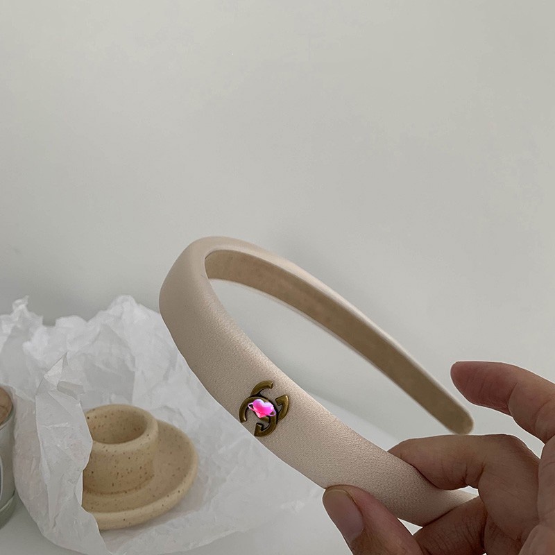 Băng Đô Cài Tóc Màu Trắng Đen Phong Cách Hàn Quốc Đơn Giản Thời Trang Xuân Hè