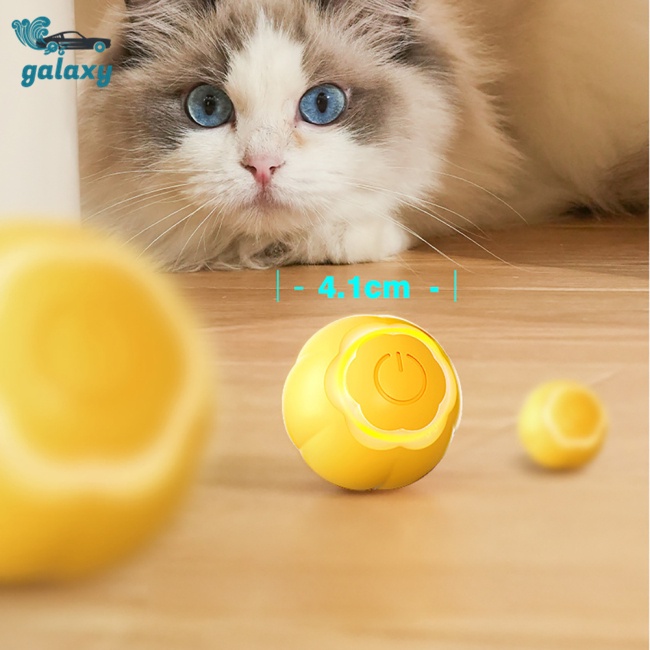 Bóng Lăn Tương Tác Thông Minh Có Đèn Cho Mèo Hình galaxy