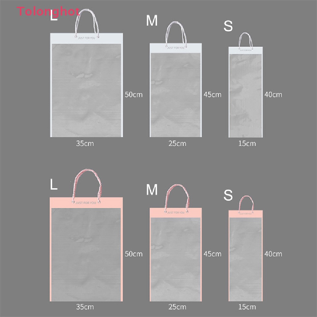 Set 10 Túi Đựng Hoa Trong Suốt Dùng Để Trang Trí