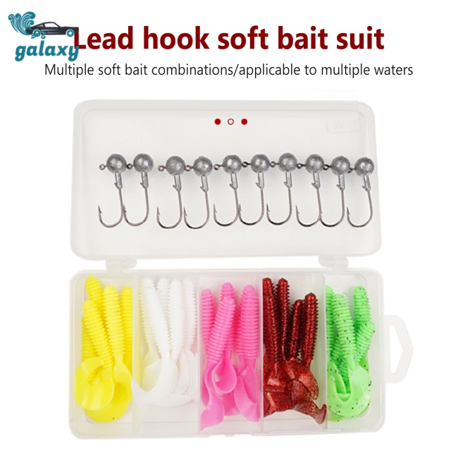 Galaxy Bộ Mồi Giả Câu Cá Hình Chữ T Bằng Nhựa