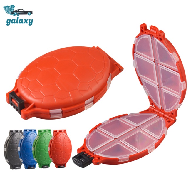 Galaxy Set 2 Hộp Đựng Dụng Cụ Câu Cá 12 Ngăn Hình Rùa Nhiều Màu Sắc