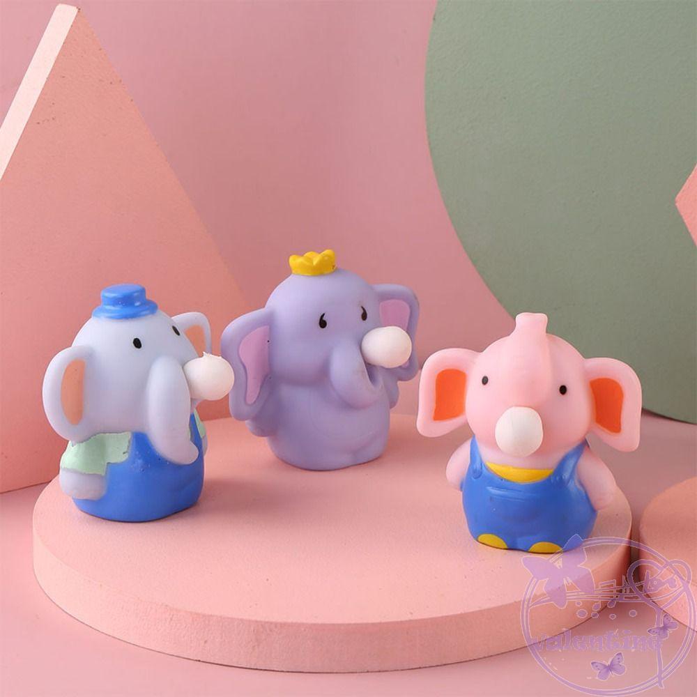 Đồ Chơi Mềm Dẻo Giảm Căng Thẳng Hình Chú Voi Màu Gradient Xinh Xắn