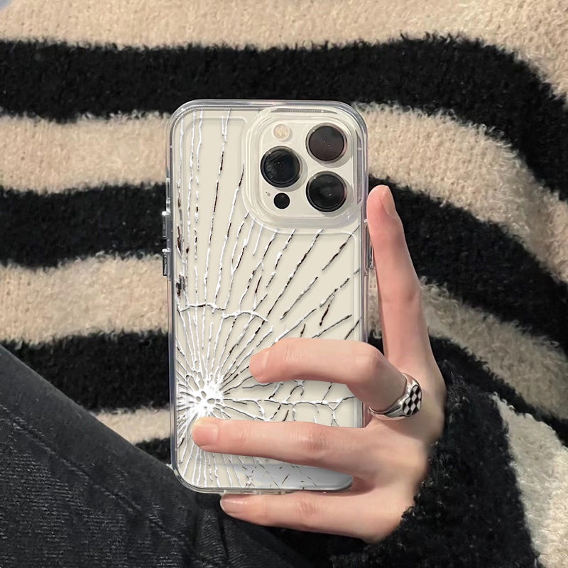 ✅Ốp Điện Thoại Mềm In Chữ Cracking xr1312plus8117 Cho iPhone14promax / xs