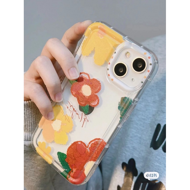 ✅Ốp Điện Thoại Trong Suốt Họa Tiết Tranh Sơn Dầu 12 Màu Đẹp Mắt Cho iPhone1314Pro / xr8 11 UB3G