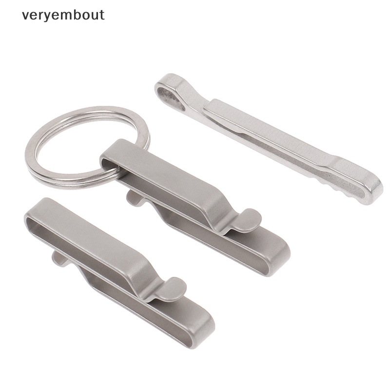 Ut Móc Khóa Dây Ruy Băng Đầu Kẹp Thắt Lưng Leo Núi Bằng Hợp Kim Titan Nhanh Chóng n