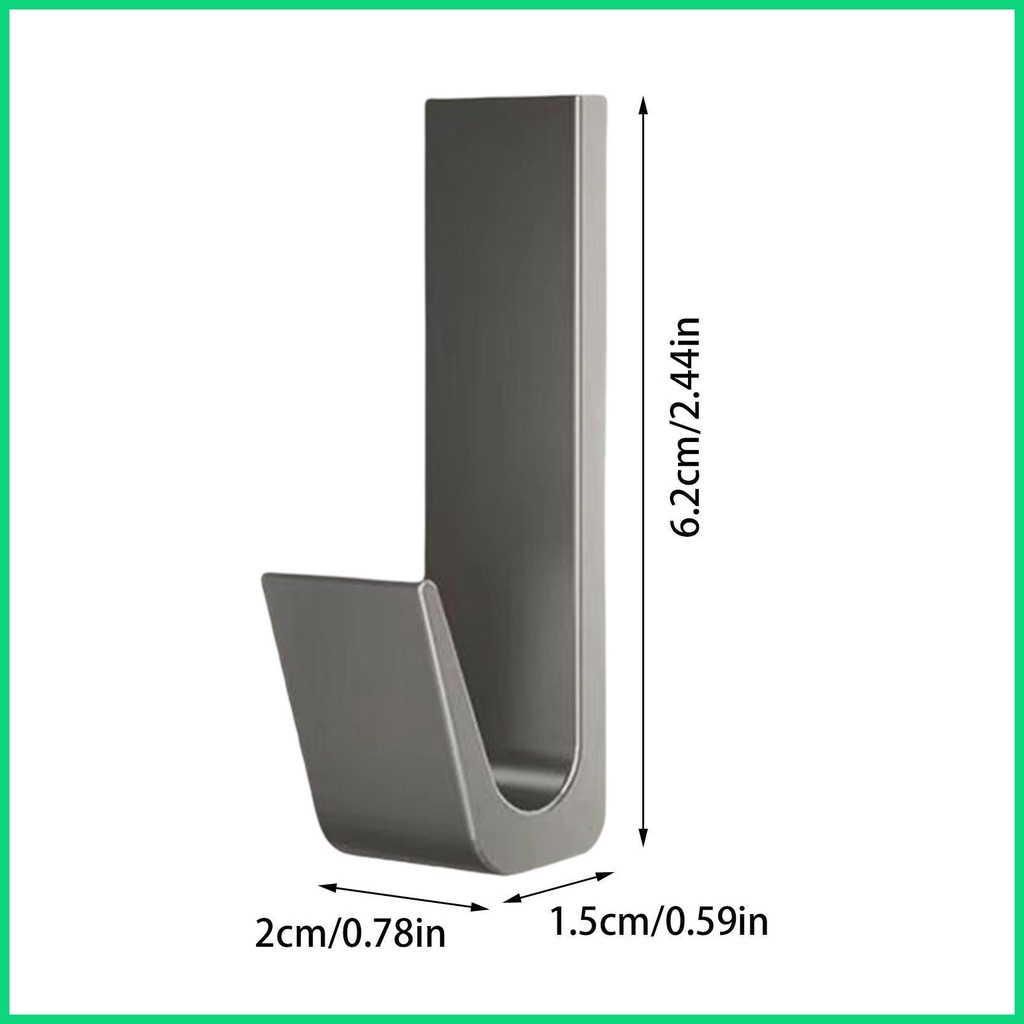 Bộ Móc Treo Túi Xách Hình Chữ J Dán Tường Chống Nước Cho Nhà Bếp
