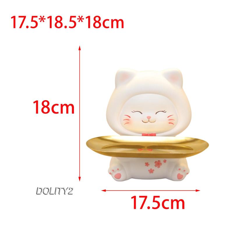 [Dolity2] Khay Đựng Chìa Khóa Điêu Khắc Hình Động Vật Bằng Nhựa Resin Cho Văn Phòng