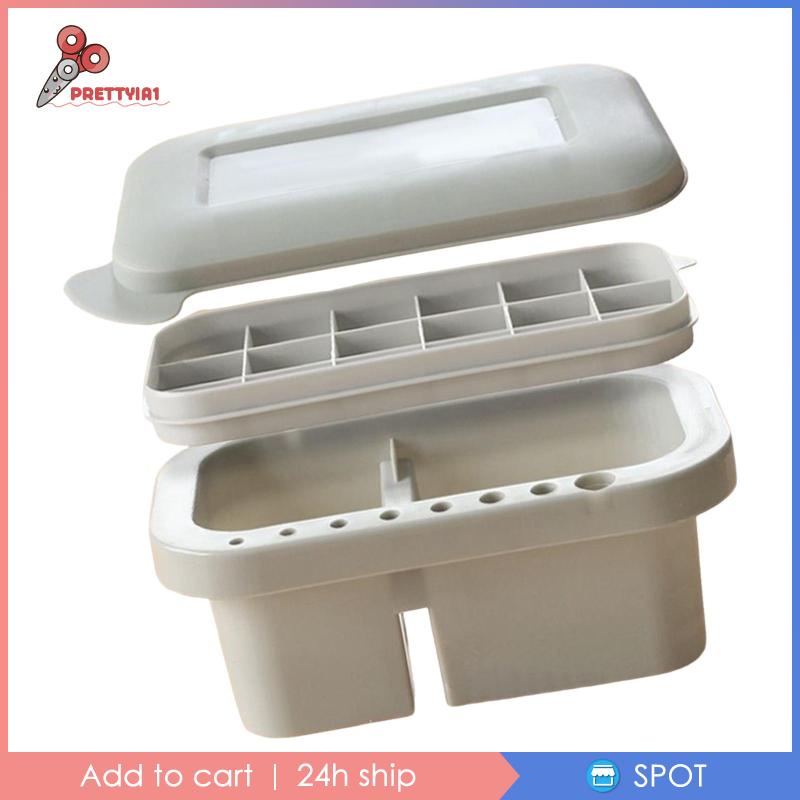 Xô Rửa Cọ Vẽ 2 Trong 1 Bằng Acrylic Kèm Tấm Làm Sạch