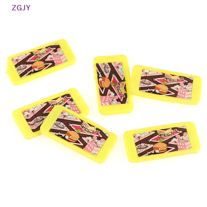 Set 5 Điện Thoại Mini Trang Trí Nhà Búp Bê Mới