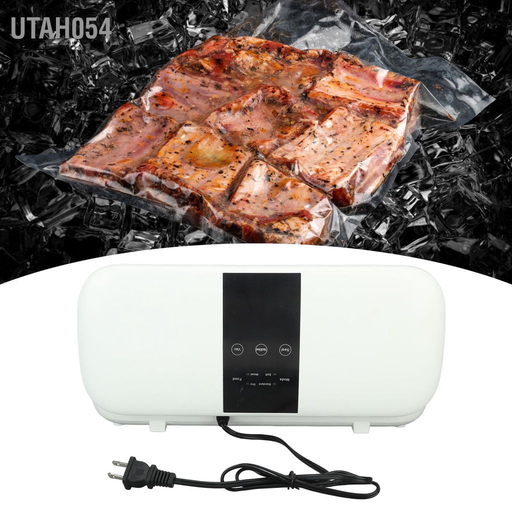 Utah054 Máy Hút Chân Không Nhỏ Cao 120W Hàn Thực Phẩm Tự Động Cho Khô Ướt Phích Cắm US 110V