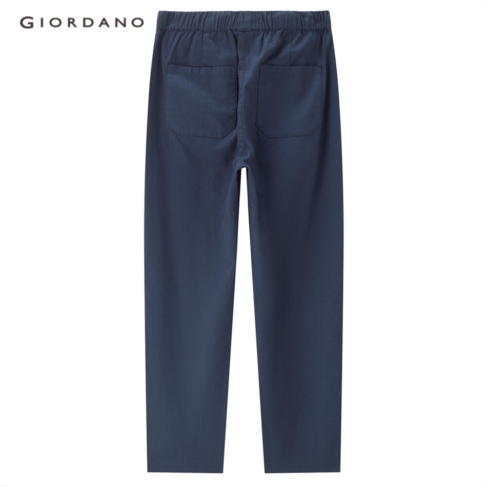 Quần tencel GIORDANO 05413063 dài đến mắt cá eo thun cho nữ