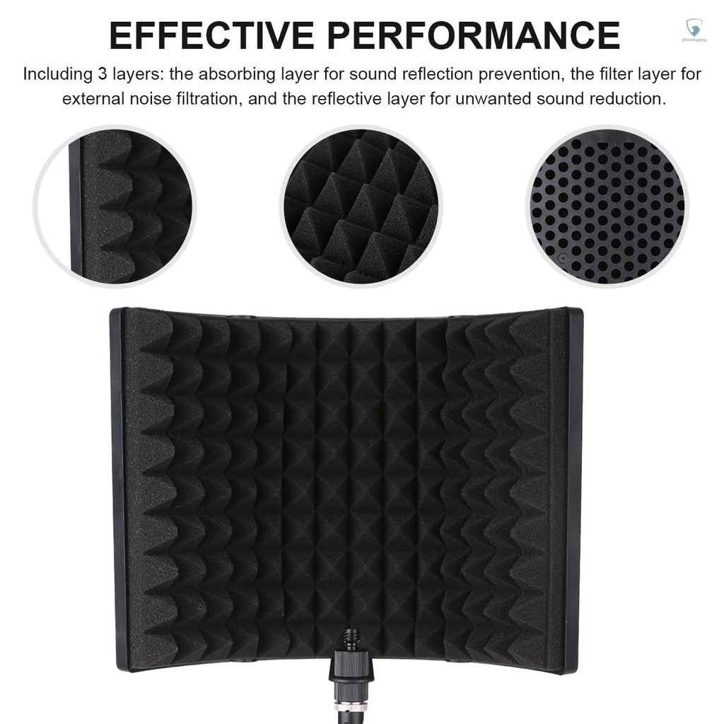 Vỏ Bọc Màn Hình Bằng Xốp Cách Âm 3 Tầng Mini Có Thể Gập Lại Tiện Dụng