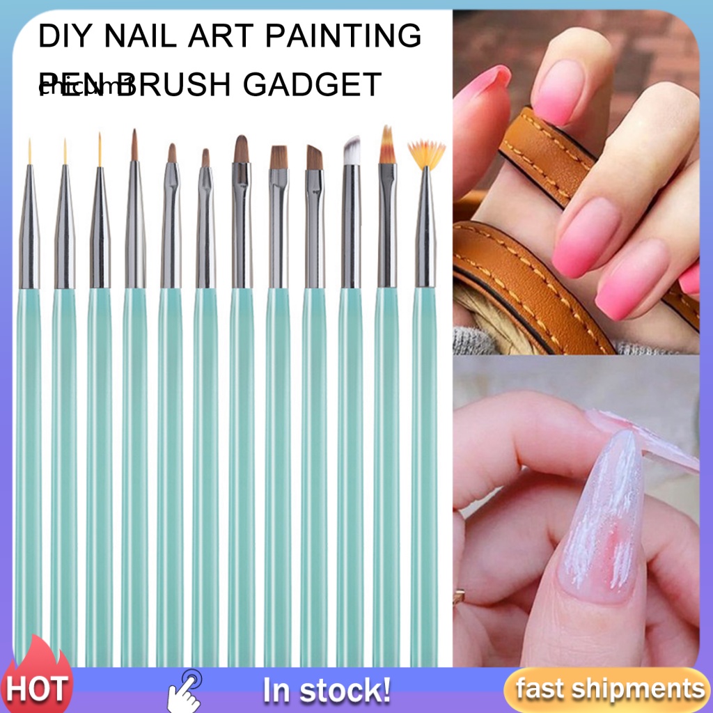 Bút Vẽ Móng Tay Bằng CC Gel UV Lông Mềm Siêu Nhẹ DIY