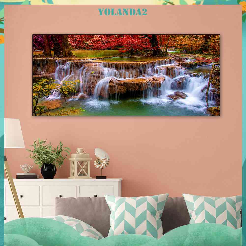 Tranh Đính Đá Kim Cương Toàn Bộ 5D DIY Hình Vẽ Lá Phong