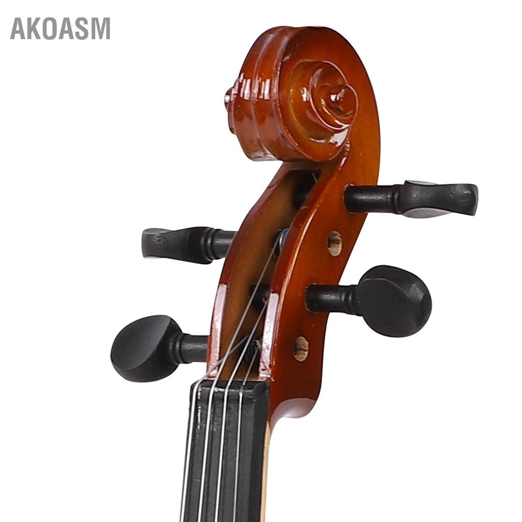 Violin Solid Wood Acoustic Music Instrument Electroacoustic EQ 4/4 dành cho người mới bắt đầu AVE03 AKOASM