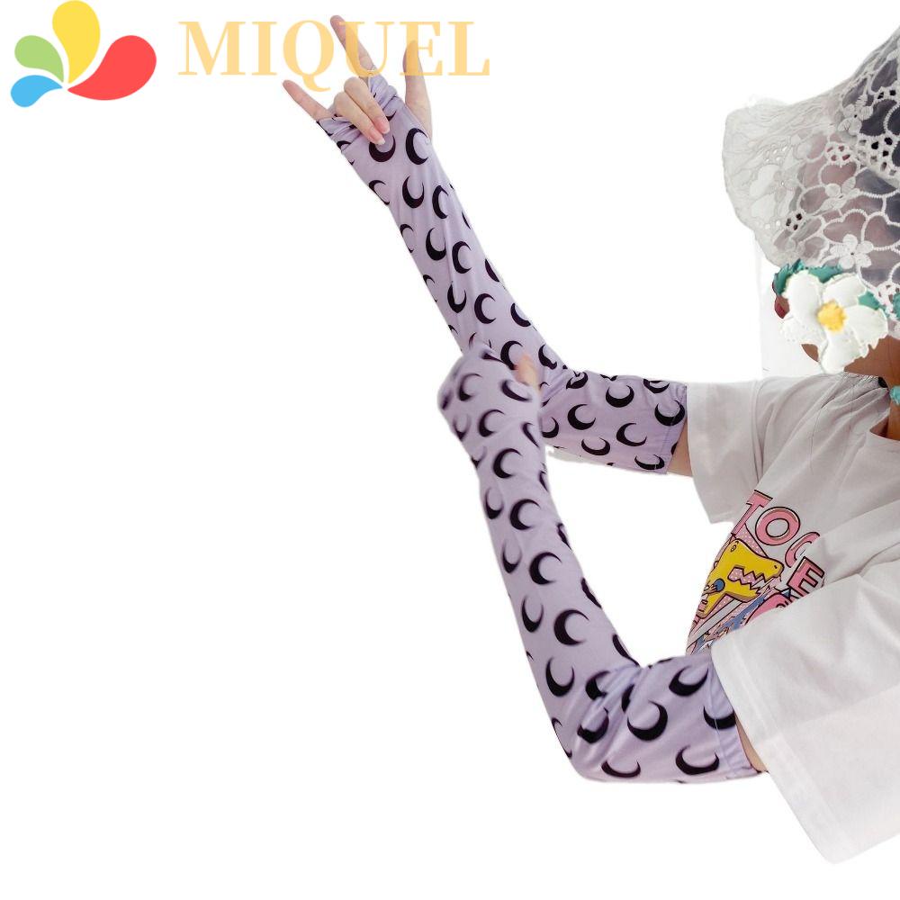 Ống Tay Áo Chống Tia UV Hình Mặt Trăng Dễ Thương Cho Nữ