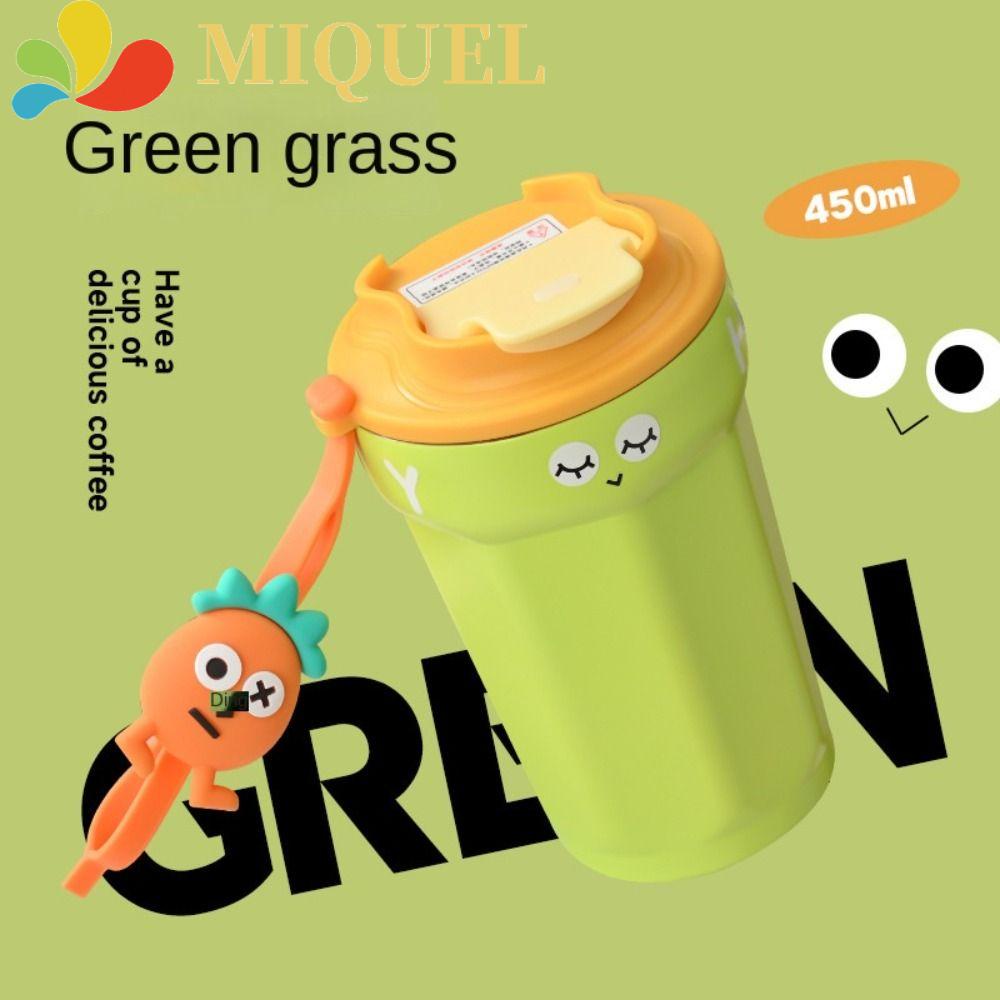 Cốc Giữ Nhiệt Bằng Thép Không Gỉ 450ml Họa Tiết Hoạt Hình Dễ Thương