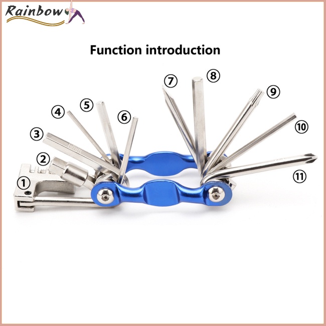 Bộ Dụng Cụ Sửa Chữa Xe Đạp Leo Núi Đa Năng 11 Trong 1 Tiện Dụng