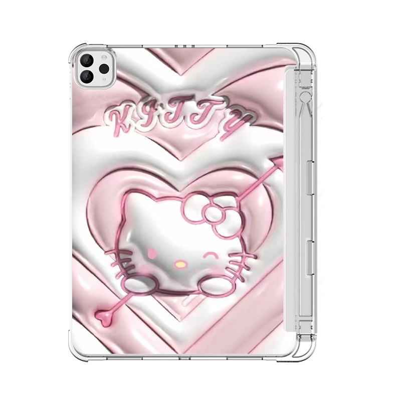 SANRIO Ốp Máy Tính Bảng TPU Kèm Ngăn Đựng Bút Cho iPad Air 2Gen9 10.2 / Air 4 10.9 / gen5 / gen6 9.7 gen7 / gen8 / Gen9 10.2 Air4 / Air5 10.9 pro11 2018 / 2020 Giá Đỡ