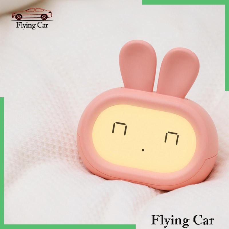 [Lzdjfmy2] Đồng Hồ Để Bàn Cạnh Giường Hiển Thị Nhiệt Độ Trong Nhà Màu Trắng