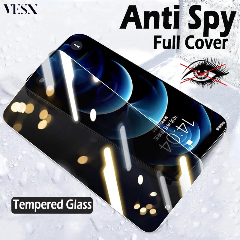 Kính cường lực full màn chống nhìn trộm chống vân tay cho iPhone 15 Ultra 14 13 12 Mini 11 Pro X Xs Max Xr 7 8 6 6s Plus SE 5 5s 5C 4G 5G SE2 SE3 2023 2020 2022