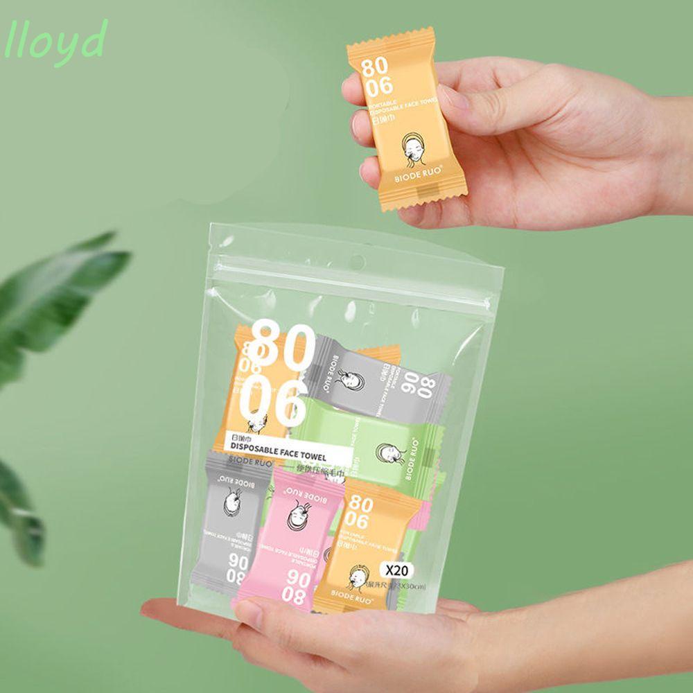 Lloyd Khăn Lau Mặt Di Động Dạng Viên Nén Ma Thuật Dùng Một Lần Dùng Khi Đi Du Lịch