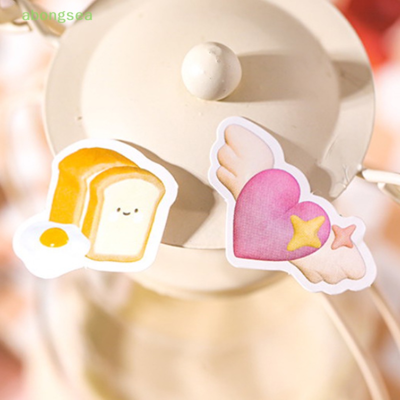 Bộ 50 Sticker Hình Marshmallow Động Vật Dễ Thương Dùng Để Trang Trí Album / Điện Thoại / Sổ Tay