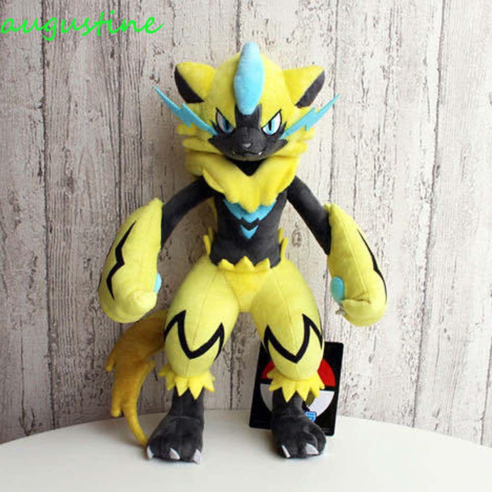 Đồ chơi nhồi bông Cotton Hình Pokemon Zeraora Hoạt Hình Trang Trí Nhà Cửa