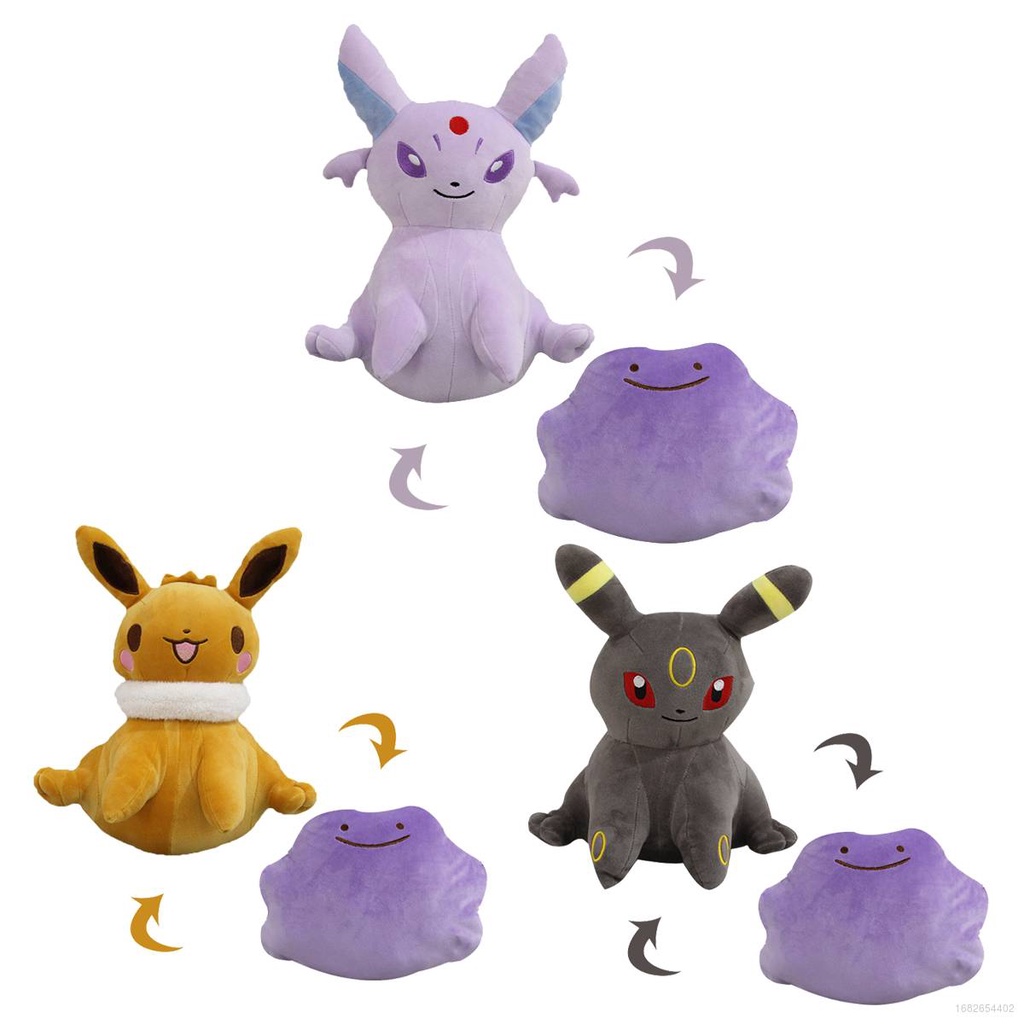 Thú Nhồi Bông Ditto Biến Hình Thành Eevee Espeon Dễ Thương Cho Bé