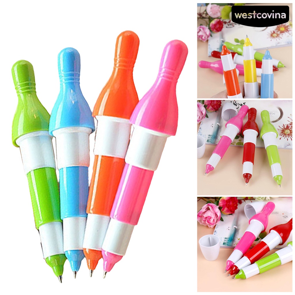 [COD]♪Set 10 Bút Bi Chống Nhòe Có Thể Kéo Dài Dễ Thương