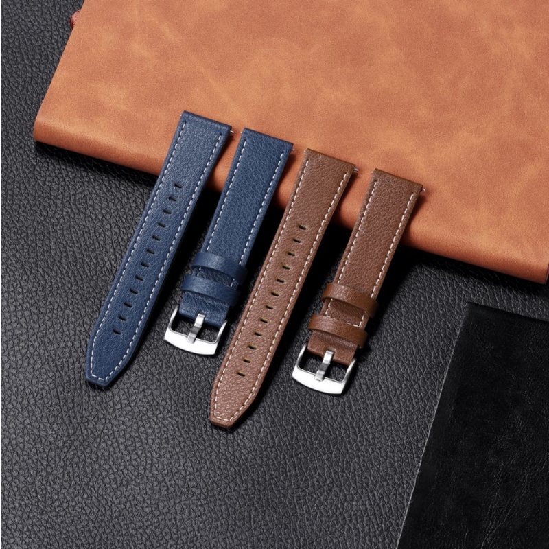 Dây Đeo Thay Thế Bằng Da Bò Thật 20mm Chất Lượng Cao