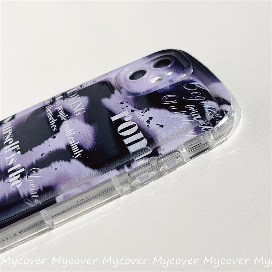 Ốp Điện Thoại Silicon Mềm Họa Tiết Chữ Đơn Giản Cho iPhone 14 13 12 11 Pro Max X Xr Xs 8 7 6 Plus SE 2020