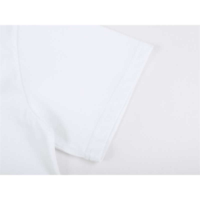 Áo Thun Tay Ngắn Cổ Tròn In Logo Cảnh Báo Màu Vàng Cam Thời Trang Đường Phố L1V88