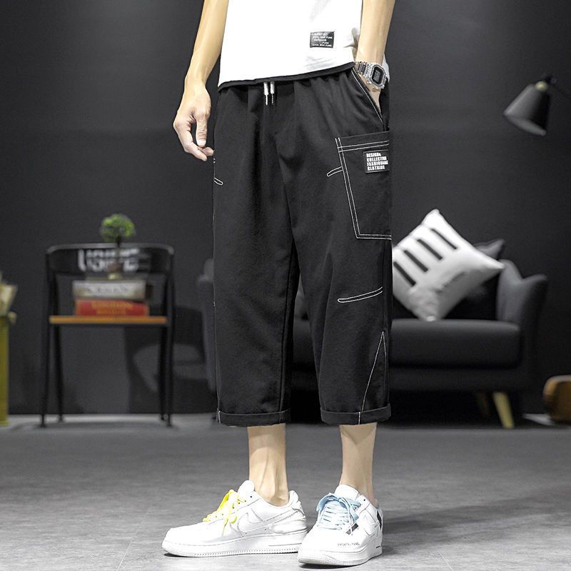 Quần Short Mỏng Dáng Rộng Phong Cách Nhật Bản Thời Trang Mùa Hè Dành Cho Nam M-5xl 7 Điểm