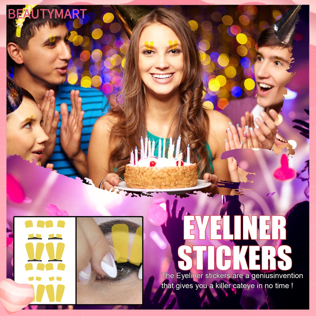 1 Bộ Nhãn Dán Trang Điểm Mắt Tiện Lợi Lâu Trôi Dễ Mang Theo Chủ Đề Halloween