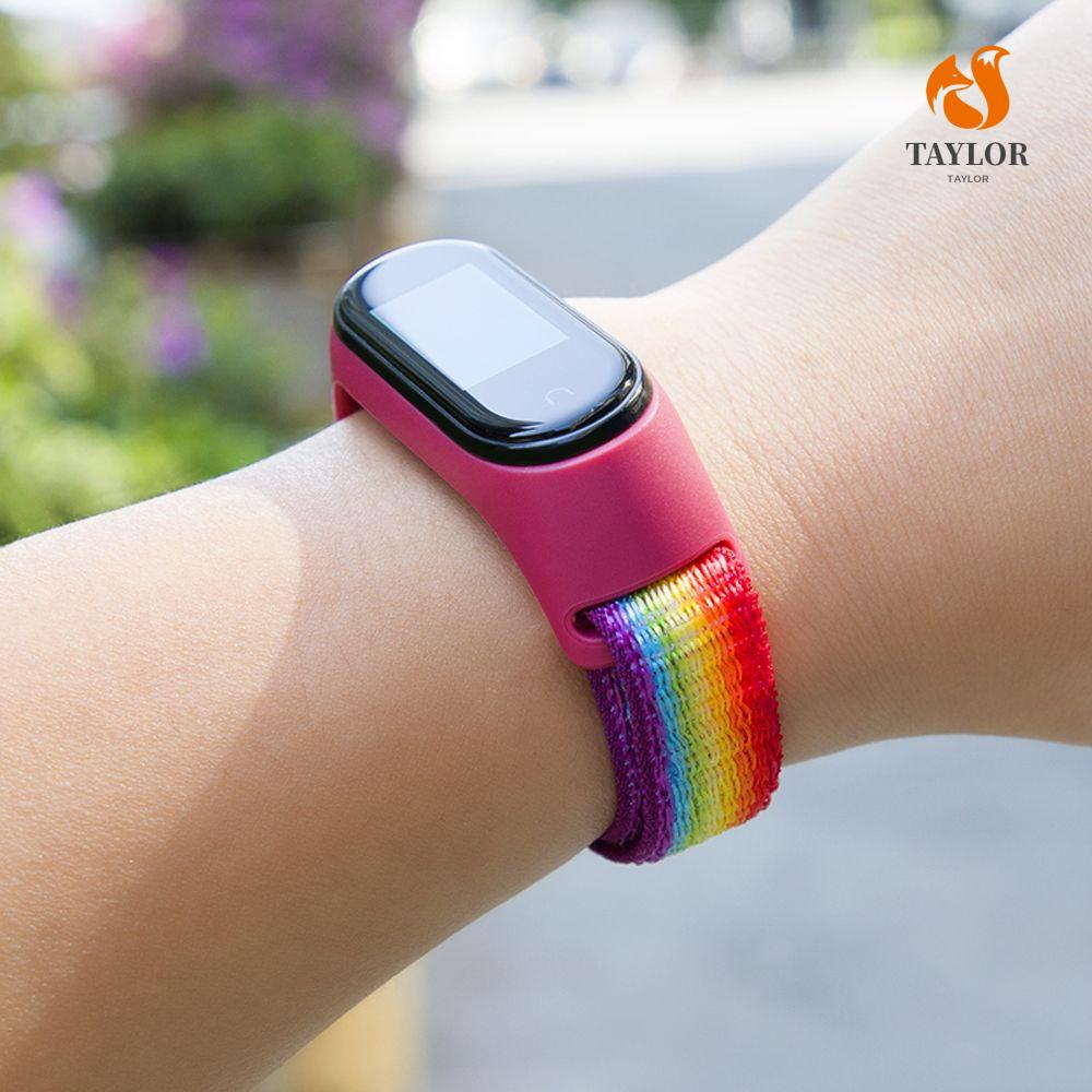 1 Dây Đeo Thay Thế Chất Liệu Silicon Màu Trơn Cho TAYLOR1 Mi Band 6