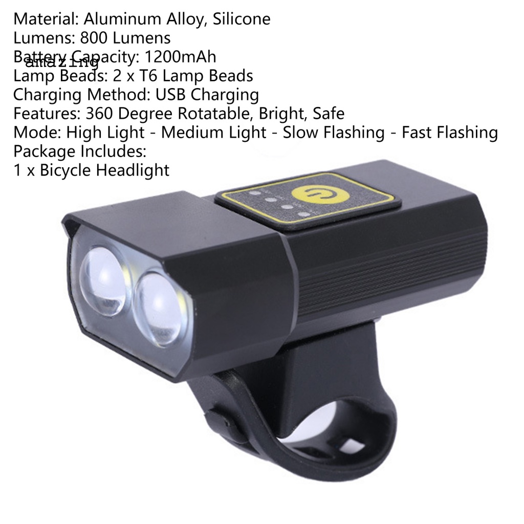 Đèn Xe Đạp Leo Núi Siêu Bền Thiết Kế Đơn Giản Tiện Dụng