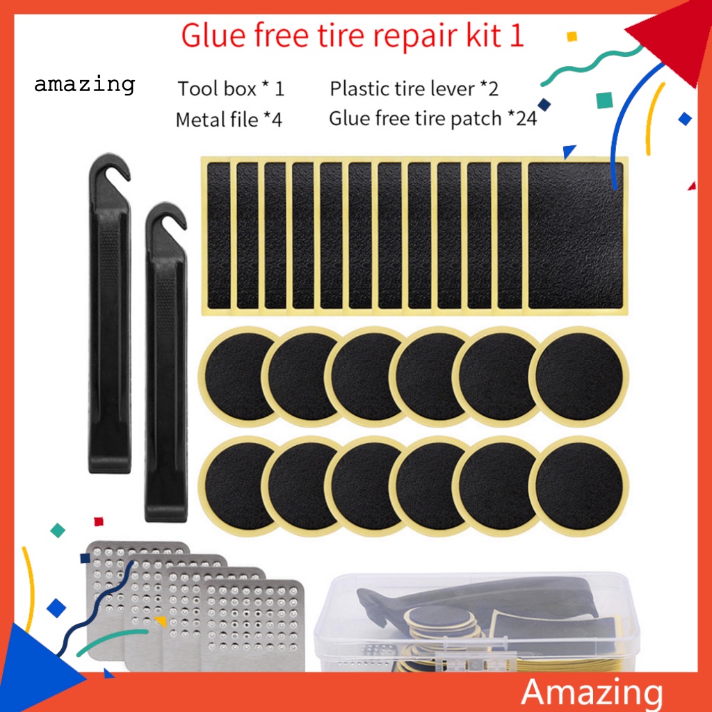 1 Bộ Dụng Cụ Sửa Chữa Lốp Xe Đạp Không Keo