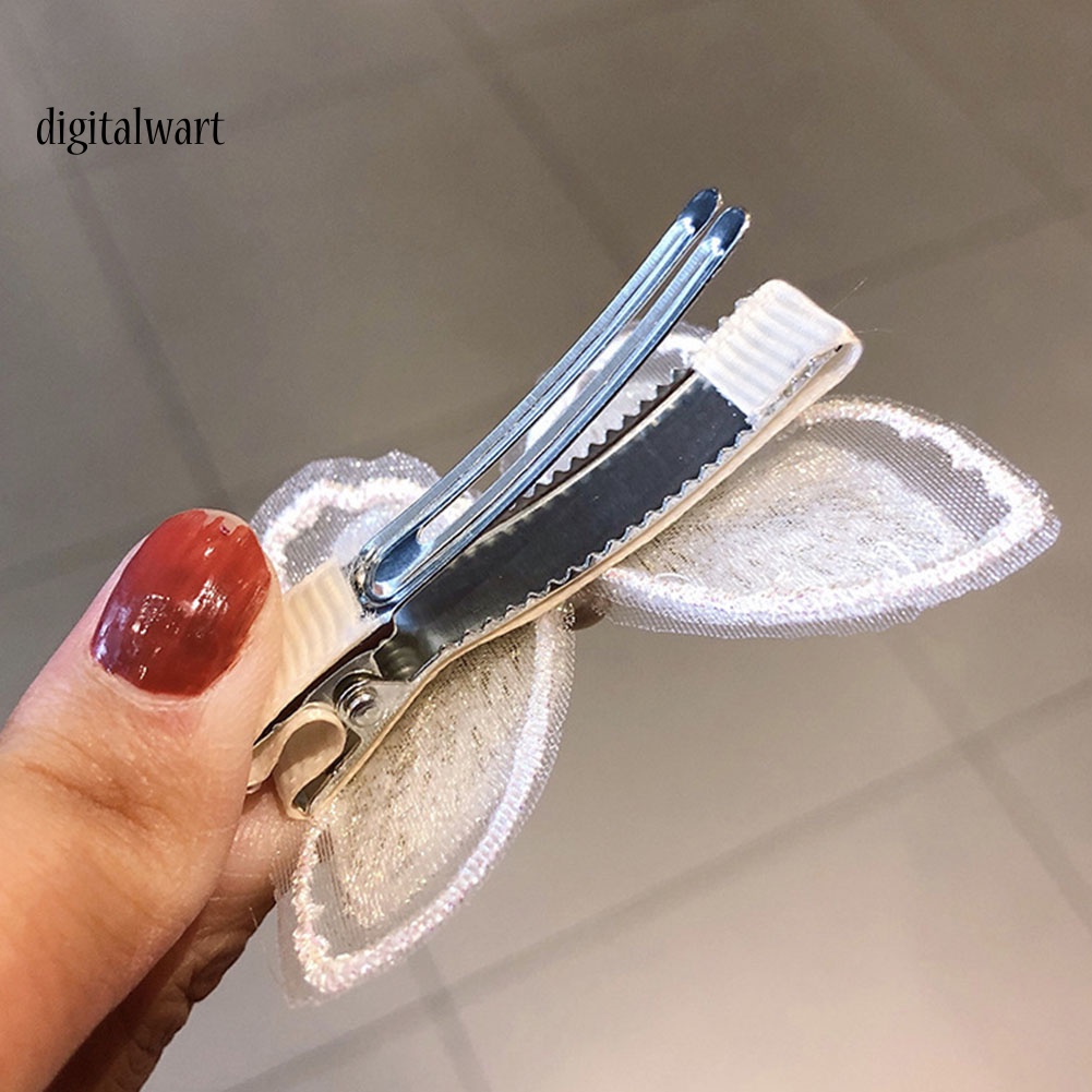 Kỹ Thuật Số| Set 5 Kẹp Tóc Bướm 3D Đính Ngọc Trai Giả Thời Trang Nữ