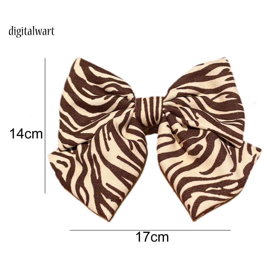 Kỹ Thuật Số| Kẹp Tóc Nơ Họa Tiết Da Báo Tinh Tế Dễ Sử Dụng Cho Bạn Gái