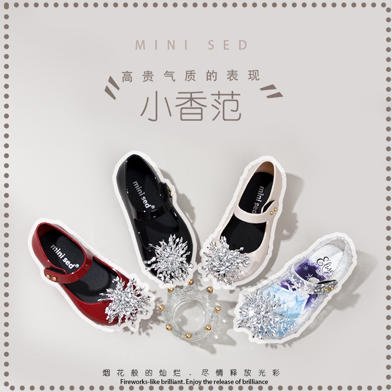 Giày Công Chúa Mùa Hè Cho Bé Gái Phong Cách Mới 2023 Meili * Giày Nhựa Dẻo Phong Cách Công Chúa Mùa Hè Mới