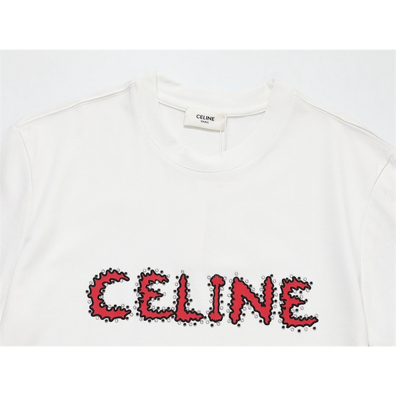 Ce88 Lin &amp; - Áo Thun Tay Ngắn In Chữ Đinh Tán Cơ Bản Dành Cho Unisex