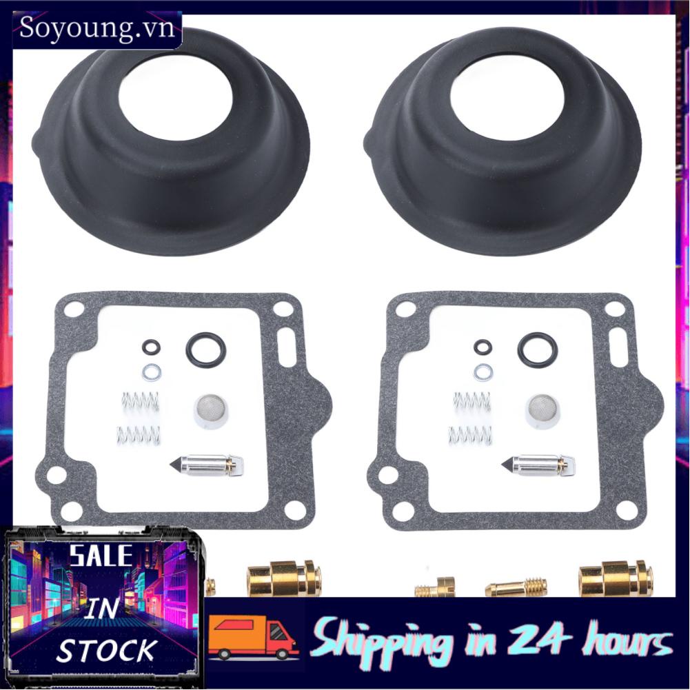 Soyoung Carb Overhaul Set  18 2596 Wearproof 26 Pieces Carburetor  Kit Long Service Life  for XV1100 VIRAGO 1988-1999