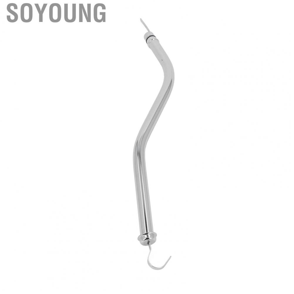 Soyoung Transmission Dipstick Tube Reliable 18‑3/4 Inch Stainless Steel Engine Oil Dipstick Tube Accurate Rustproof High Hardness