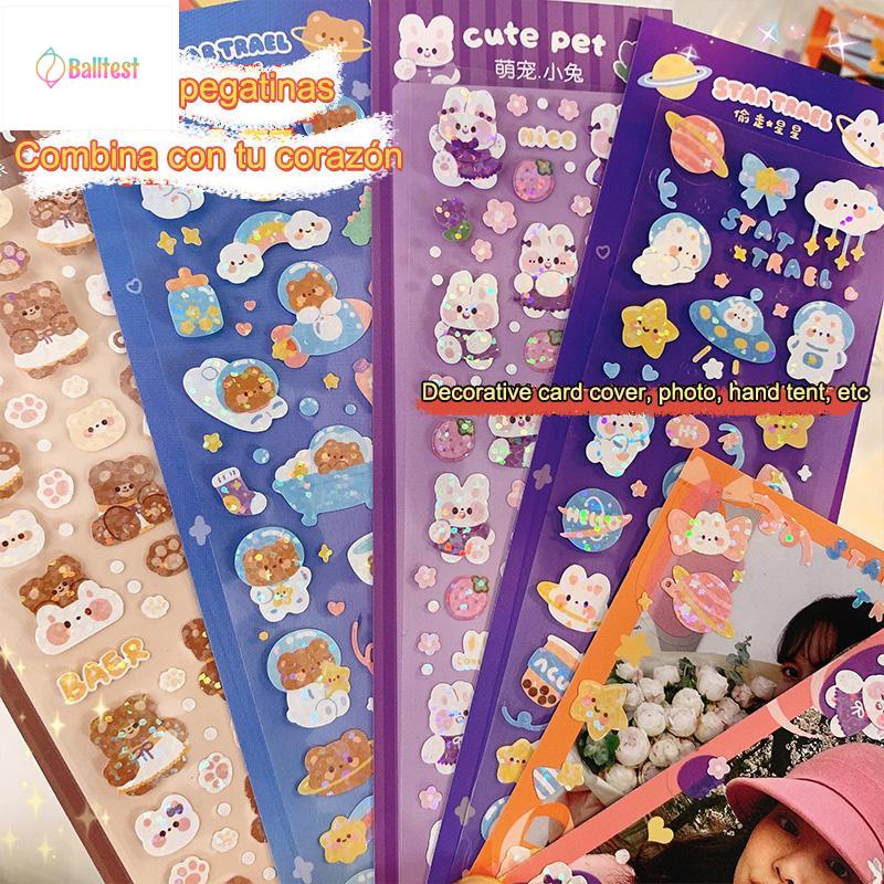 💜Sticker Lấp Lánh Phong Cách Hàn Quốc Trang Trí DIY Laptop, Sách Vở Học Tập